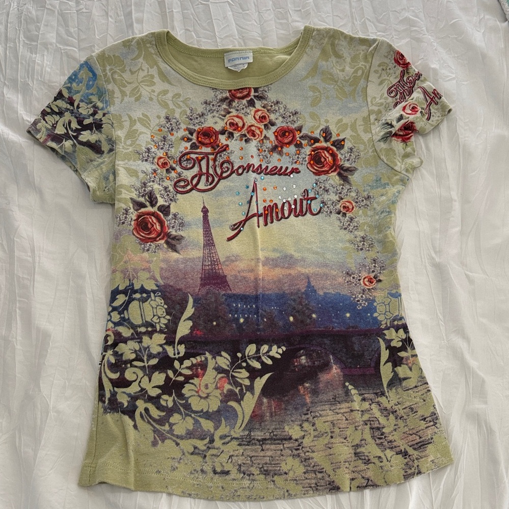 y2k Fornia Graphic Tee